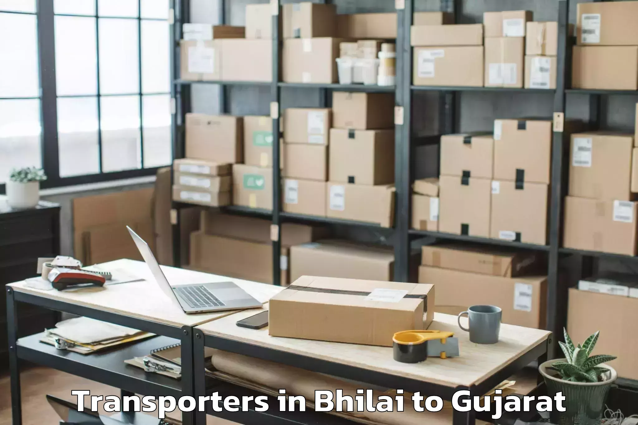 Reliable Bhilai to Unjha Transporters